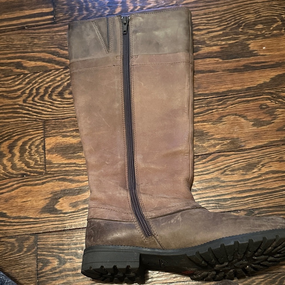 Clarks Women's Brown Heeled Boots - Picture 4 of 6